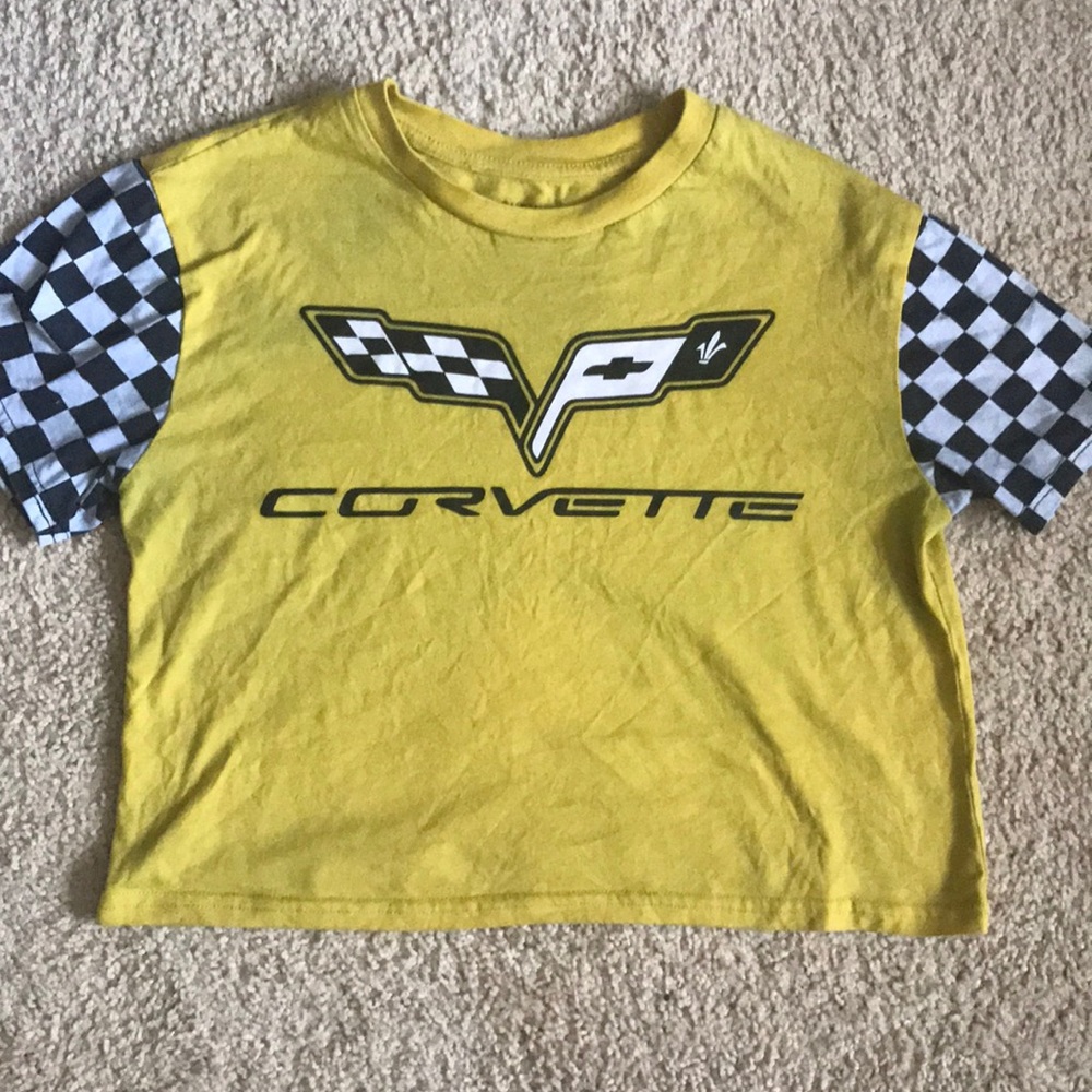 Corvette Short Sleeve Crop Top